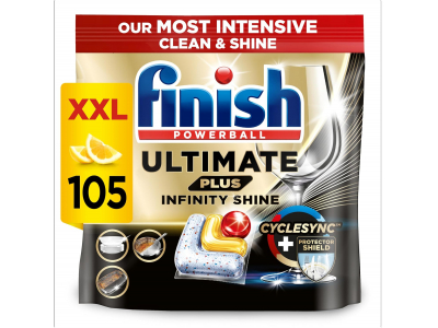 Finish ® Finish Ultimate Plus Citrus trauku mazgājamās tabletes XXL iepakojums | 105 tabletes