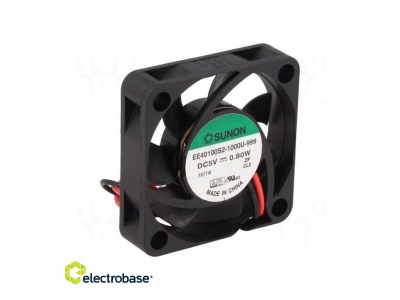  Fan: DC; axial; 5VDC; 40x40x10mm; 11.99m3/h; 23dBA; slide bearing