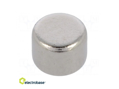  Magnet: permanent; neodymium; H: 3mm; 4N; ¨: 4mm