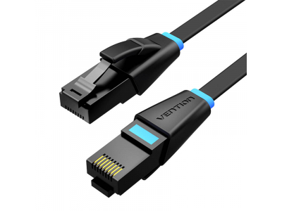  Vention Flat Cat.6 UTP PatchCable 3M Black