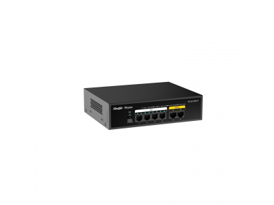 Reyee by Ruijie Komutators RG-ES106F-P, 6-Port 10/100 Mbps Unmanaged PoE Switch
