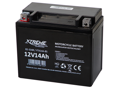 Xtreme Motocikla akumulators 12V 14Ah | AGM | Bezapkopes | Hermētisks | XTREME
