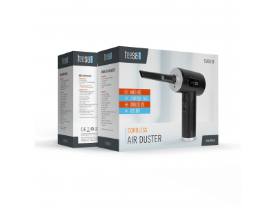 REBEL ™ Gaisa pūtējs–kompresors ar lukturīti, 75W, 3 jaudas līmeņi, 5 uzgaļi, 6 000 mAh akumulators | TEESA