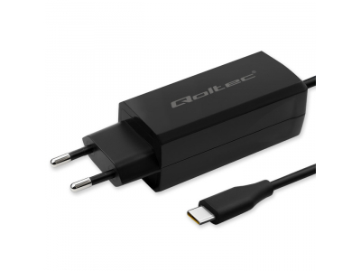 Qoltec ® Qoltec 65W GaN Super Fast Charger| 5-20V | 3-3.25A | USB-C 3.1 | Laptop | Smartphone | Tablet