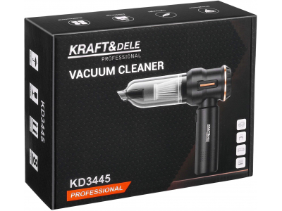 Kraftdele ® Akumulatora rokas putekļsūcējs, pūtējs un sūknis 3in1 | 100W | 6000mAh | HEPA | USB-C uzlāde