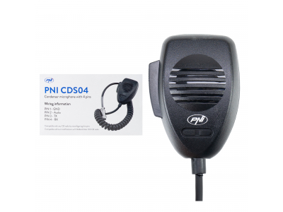 PNI ® Profesionāls 4 kontaktu kondensatora mikrofons CB rācijām | PNI CDS04