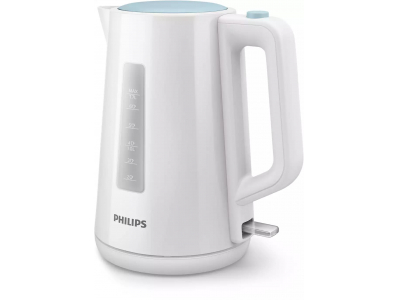 PHILIPS tējkanna 1.7 l, balts/zils