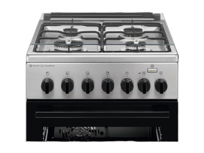 Electrolux 600.sērijas gāzes plīts ar elektrisko cepeškrāsni, melna, 50cm
