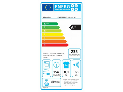 Electrolux veļas žāvētājs, 8 kg
