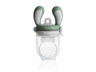 Kidsme Food Feeder bērna ēdināšanas ierīce cietiem produktiem (liels), Grey, no 6 mēn.