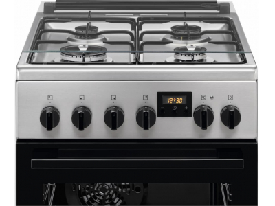 Electrolux gāzes plīts ar elektrisko cepeškrāsni, nerūsējoša tērauda, 50cm