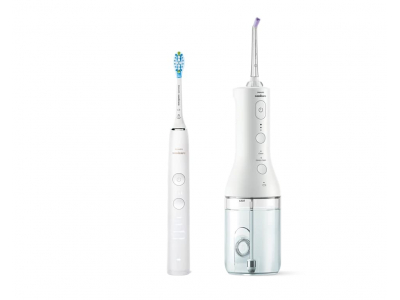 Philips Sonicare Cordless Power Flosser DiamondClean 9000 mutes dobuma irrigators, balts