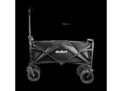 REBEL ™ Izturīgi saliekamie ratiņi ar bremzi piknikam, noliktavai un darbam, līdz 100 kg, 150 L