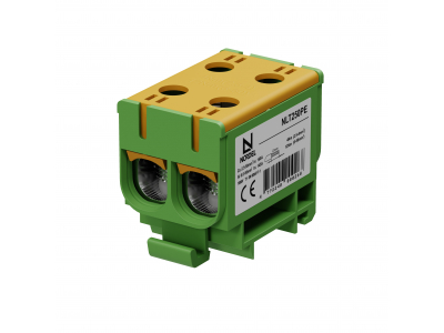 NORDEL™ NLT250 Universālā spaile 2x2,5–50 mm², dzelteni/zaļa (y/g), alumīnija/vara (Al/Cu) vadītājiem