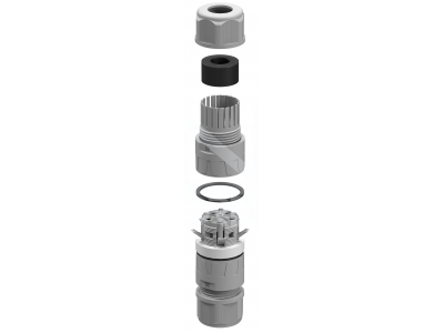 NORDEL™ NLHC hermētiskais savienotājs 0,5–2,5 mm². 5 kontakti. 24A. 450V. ?5–9 / 9–12 / 10–14 mm. IP68