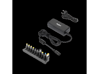 REBEL ™ Universālais strāvas adapteris datoram 65W | 18-20V | 10 spraudņi | + elektrības kabelis