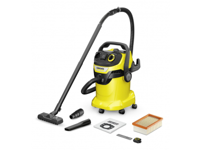 Vacuum Cleaner|KARCHER|Input power 1200 W|Dust capacity 25 L|Drum vacuum|Cleaning type Dry&wet|Dust container Dust bag|Colour Black/Yellow|1.628-317.0