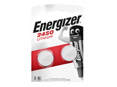 Energizer ® CR2450 baterijas 3V Energizer litija 2450 iepakojumā 2 gb.