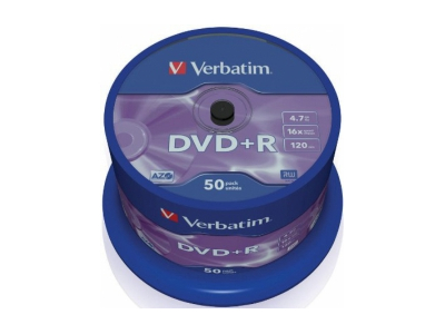 Matricas DVD+R AZO Verbatim 4.7GB 16x 50 Pack Spindle