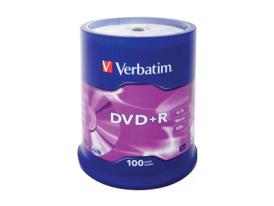 Matricas DVD+R AZO Verbatim 4.7GB 16x 100 Pack, Spindle