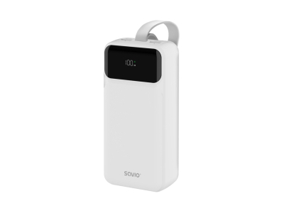 Enerģijas krātuve Savio Power Bank 30000mAh White