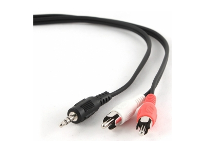 Kabelis Gembird 3.5mm Jack - 2x RCA 2.5m