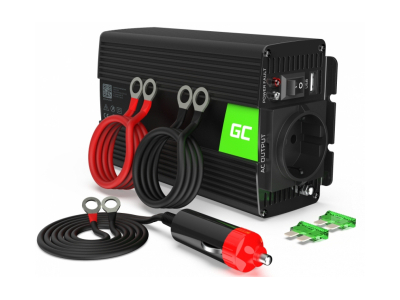 Green Cell Car Power Inverter Converter 24V to 230V 500W/ 1000W