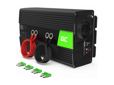 Strāvas pārveidotājs Green Cell Car Power Inverter Converter 12V to 230V 1000W/ 2000W
