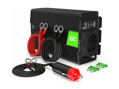 Strāvas pārveidotājs Green Cell Car Power Inverter Converter 12V to 230V 1000W/ 2000W Pure sine
