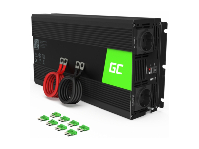 Strāvas pārveidotājs Green Cell 12V to 230V 1500W/ 3000W Modified Sine Wave