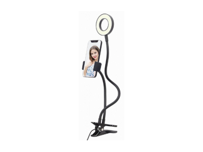 Gembird LED Selfie Ring Light with Phone Holder
