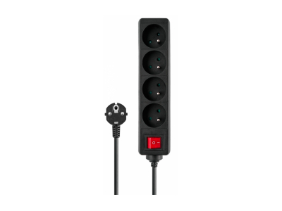 Pagarinātājs Savio ar slēdzi LZ-14 3m Black