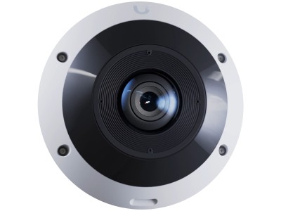 UBIQUITI UVC-G6-Pro-360-W All-weather, vandal-resistant 12MP PoE camera with panoramic 360 grade coverage, digital pan-tilt-zoom functionality, and smart IR functionality UVC-G6-PRO-360-W
