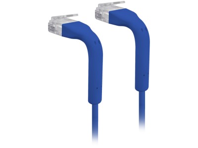 Ubiquiti U-Cable-Patch-1M-RJ45-BL Ultra-thin patch cable with bendable boots designed for installation flexibility, 3 mm outer diameter, 1m, Blue U-CABLE-PATCH-1M-RJ45-BL