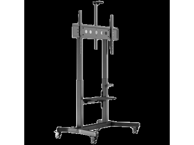 ONKRON Motorized mobile stand for TV or interactive panels 50"-100", up to 130kg, black TS1991E-B