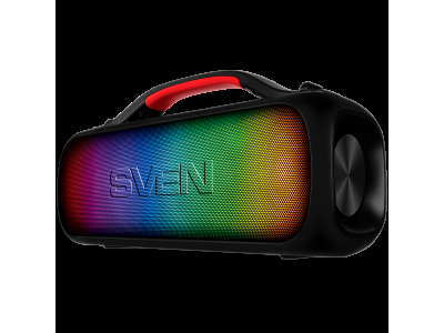 Speaker SVEN PS-360, black (24W, Waterproof (IPx5), TWS, Bluetooth, FM, USB, 3000mA*h) SV-021740