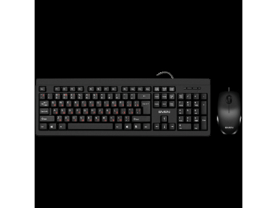 Combo Keyboard+mouse KB-S320C black (104 keys, 1000DPI, 2+1 bt.) SV-020613