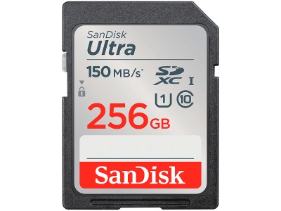 SANDISK Ultra 256GB SDXC Memory Card 150MB/s SDSDUNC-256G-GN6IN