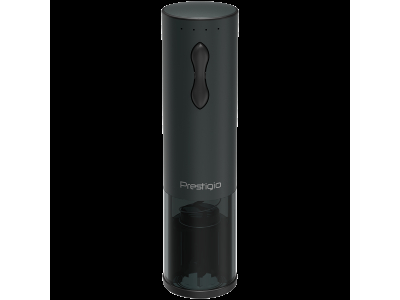 Bolsena, Electric wine opener with Prestigio Logo, aerator , vacuum preserver, Black color PWO101BK_EN