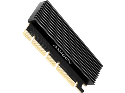AXAGON PCEM2-XS PCI-E 3.0 16x - M.2 SSD NVMe, up to 80mm SSD, low profile, heatsink PCEM2-XS