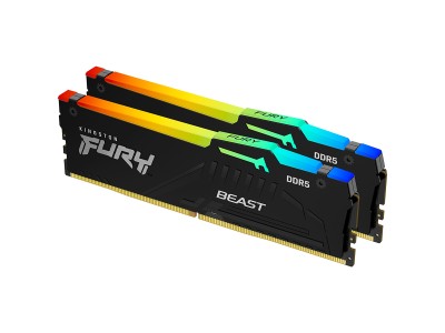 Kingston DRAM 32GB 5600MT/s DDR5 CL36 DIMM (Kit of 2) FURY Beast RGB EXPO KF556C36BBEAK2-32