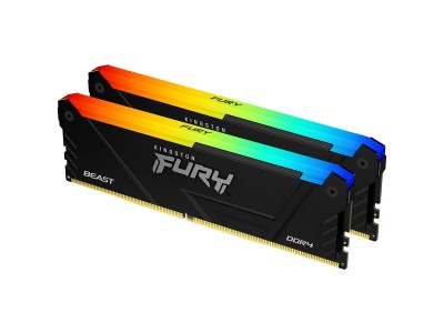 Kingston 16GB 3200MT/s DDR4 CL16 DIMM (Kit of 2) FURY Beast RGB KF432C16BB2AK2/16