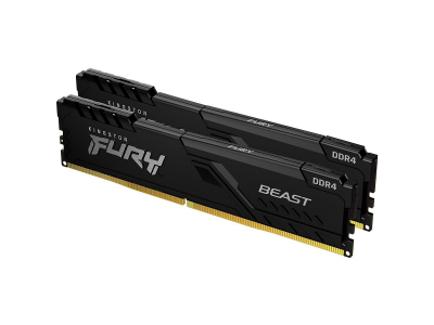 Kingston DRAM 32GB 3200MT/s DDR4 CL16 DIMM (Kit of 2) 1Gx8 FURY Beast Black KF432C16BB1K2/32