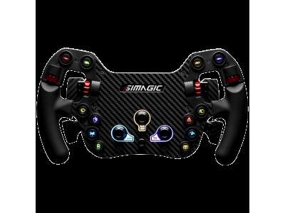 SIMAGIC FX Steering Wheel, Carbon Fiber, QR50, Shifters + Dual Clutch, S204 FX-C