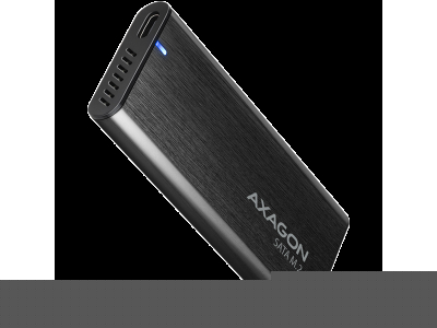 AXAGON EEM2-SBC, M.2 SATA screwless RAW box, black, SuperSpeed USB-C 10 Gbps EEM2-SBC