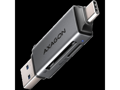 Axagon CRE-DAC External, Type-C+Type-A 2-slot SD/microSD CRE-DAC