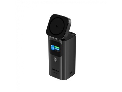 CANYON Qi2 magnetic power bank OnPower 150 15000mAh Aluminium Dark grey CNS-CPB150DG