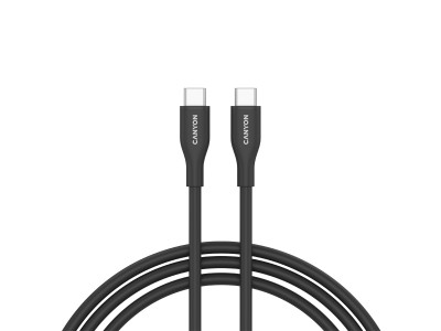 CANYON cable CC60SC10 C-C 60W 1m Silicon Black CNS-CC60SC10B