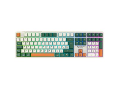 CANYON keyboard Shadder GKW-11 Mech RGB UK/US Wireless White CND-SKBW11