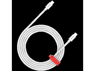 CANYON cable CC60AB C-C 60W Braided 2m White CND-CC60AB20W